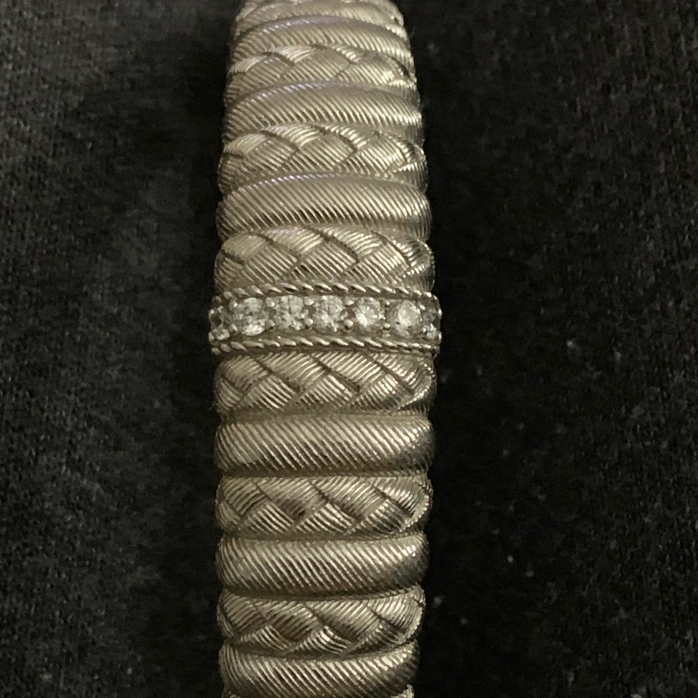 Judith Ripka Hinged Cuff Bracelet